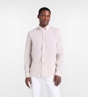 harmont  blaine para hombre crq014010883b camisa de lino puro y corte regular beige l casual clasico manga larga