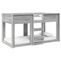 cama litera para ninos gris sonoma 90 x 190 cm vidaxl