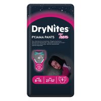 huggies drynites pyjama pants girls 8-15 years