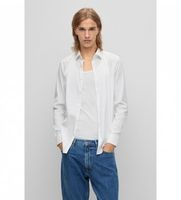 hugo para hombre 50484023 camisa kenno blanco 41 casual algodon manga larga