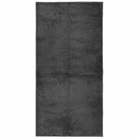 alfombra pelo corto look escandinavo iza antracita 100x200 cm vidaxl