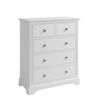 grace white 2 over 3 drawer chest