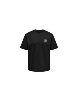 Camiseta Only & Sons Onskace Rlx Jap Negro Hombre