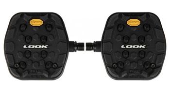 Pedales planos look trail grip negro