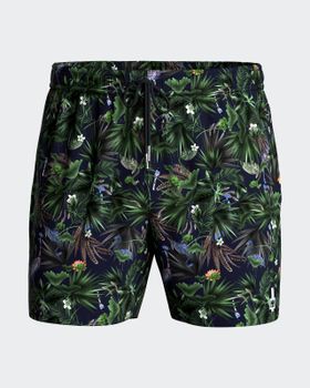 Bañador Short con estampado tropical