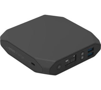 OMNICHARGE Omni 20 USB-C+ Portable Power Bank - Black, Black
