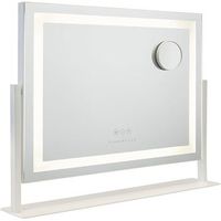 espejo tocador banda led flamingueo regulable 3 modos luz 58x54x12cm