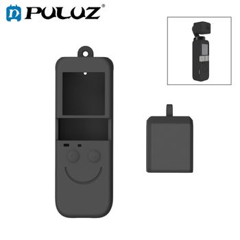 PULUZ-funda protectora de silicona suave 2 en 1 para cámara DJI OSMO Pocket 2, cardán de mano