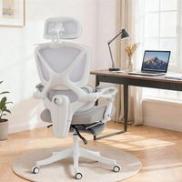 silla de escritorio de malla homcom 71x70x119-129 cm gris claro