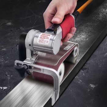 Lijadora neumática de 60x260mm, máquina pulidora y rectificadora, Mini lijadora de banda DIY, herramientas neumáticas para pulir y pulir