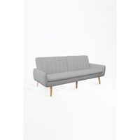 sofa cama macri tela - gris claro