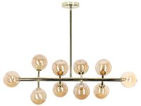 lampara colgante  metal dorado