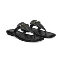 michael kors sandalias planas mujer - negro talla 7