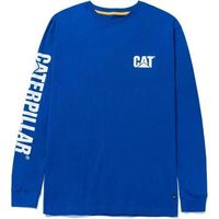 caterpillar camiseta manga larga trademark banner para hombre