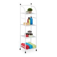 estanteria estrecha de suelo con 4 baldas - whiteblack - 95x415x31cm