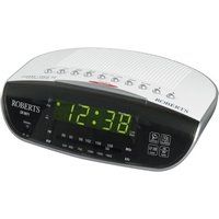 roberts cr9971 chronologic vi analogue clock radio - silver silver