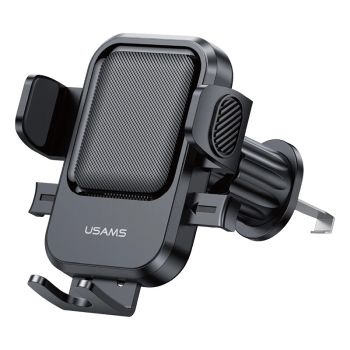 USAMS ZJ090 Soporte para teléfono de coche con una sola presión en la rejilla del aire,rotación de 360°,bloqueo automáti