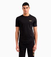ea7 para hombre 8npt25pjvpz camiseta logo negro l casual algodon manga corta
