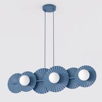 lampara de techo drino azul 6 luces