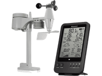 estacion meteorologica - bresser weather center 5 en 1 7002510 mide la temperatura y humedad negro