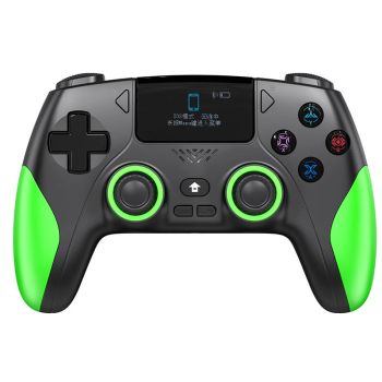 Controlador inalámbrico P4 con pantalla OLED de 1.47 pulgadas, gamepad bluetooth con joysticks y gatillos de efecto Hall