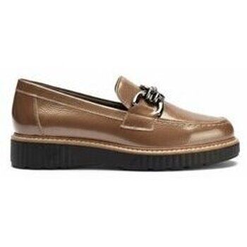 Pitillos Zapatos de tacón mocasin estribo taupe para mujer