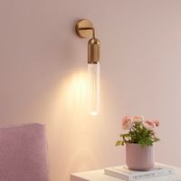 aplique metal y vidrio  50 cm