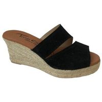 torres zapatos de tacon zueco 5c doble piel laminada para mujer