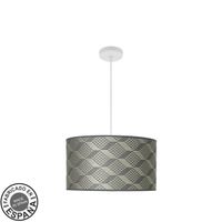 colgante moda 2xe27 blancotetris gris regx40x40cm cdifusor