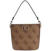 guess bolso de mano bolsos de mano karnilla logo bucket latte logobrown para mujer