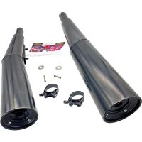 silenciador de escape suzuki gs 550 m katana marving master negro par