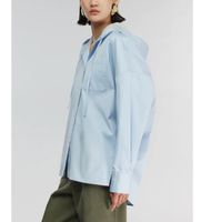 semicouture para mujer y5wk11 camisa greta azul 42 casual algodon manga larga
