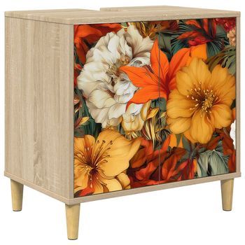 Mueble De Cuarto De Baño Gennep Sonoma 60 X 40 X 60 Cm Vidaxl
