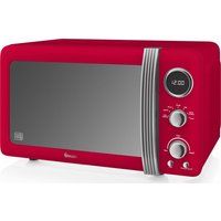 swan sm22030rn solo microwave - red red