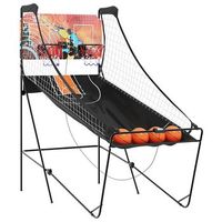 maquina recreativa de baloncesto  con 4 bolas para 2 jugadores vidaxl