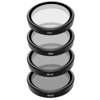 set de 4 filtros telesin cpl nd8 nd16 nd32 para dji osmo action 3 4 5