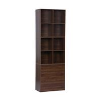 estanteria modular 8 nichos 3 cajones nogal
