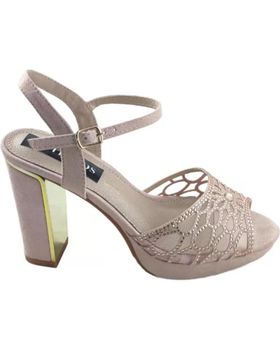 de TIMBOS ZAPATOS 127583 COLOR NUDE MATERIAL BAMARA COMBINADO BRILLO S VARIOS COLORES