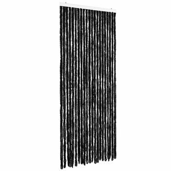 Cortina Mosquitera | Mosquitera De Chenilla Gris Antracita 90x220 Cm