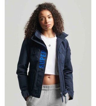 Superdry para mujer. W5011153A Chaqueta Cortavientos Ultimate SD-Windcheater azul (XS), Casual, Poliéster, Manga larga, Marino