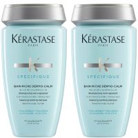 kerastase specifique dermo-calm bain riche shampoo 250ml duo
