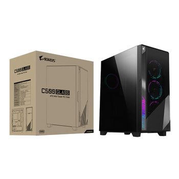 Caja GIGABYTE GB-AC500G ST RGB Negro
