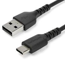 StarTech.com Cable de Carga USB-A a USB-C de 2m - Cable de Carga RÃ¡pida y SincronizaciÃ³n USB 2.0 de Servicio Pesado - Cable de Datos USB 2.0- Resistente con Fibra de Aramida - M/M - 3A - Negro