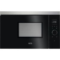 aeg mbb1756sem built-in solo microwave - black  stainless steel stainless steel