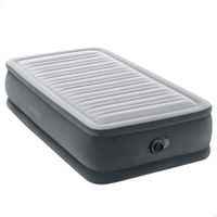 colchon hinchable individual dura-beam deluxe con hinchador electrico 99x191x46 cm gris