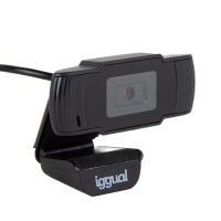 camara web iggual igg318980 hd 720p usb con microfono y vision 90