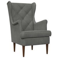 sillon gris oscuro terciopelo vidaxl