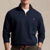 polo ralph lauren cotton-jersey half-zip jumper - xl