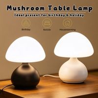 mini lampara de noche con forma de hongo sensor tactil luz suave que cuida la vista decoracion para dormitorio regalo para ninos