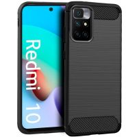 cool funda carbon negro para xiaomi redmi 10